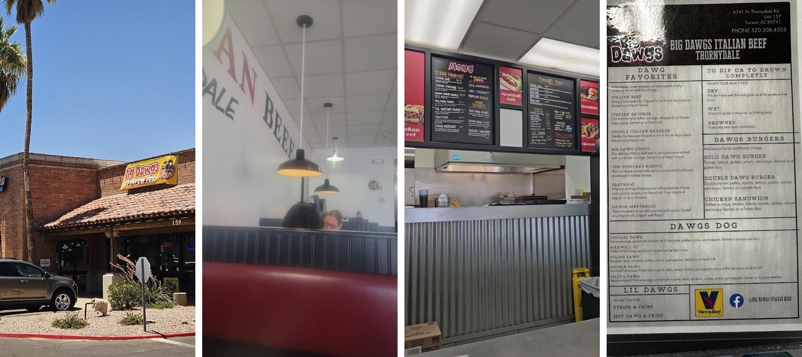 Big Dawgs Italian Beef Menu